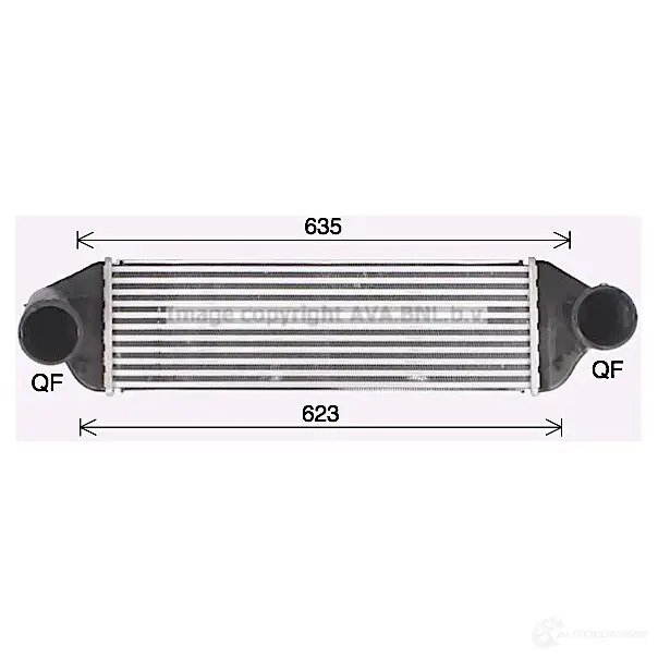 Интеркулер PRASCO bw4580 1424408728 QRE1 4R4 4045385234431 изображение 0