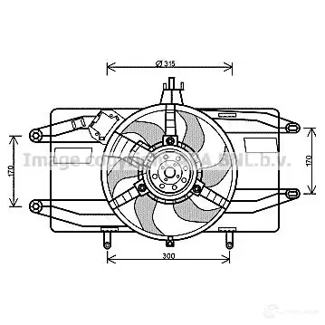 Масляный радиатор двигателя PRASCO fd3666 1437648491 BUH PM изображение 2