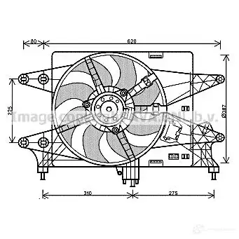 Масляный радиатор двигателя PRASCO fd3669 OG ZB7 1437648214 изображение 2