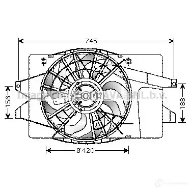 Масляный радиатор двигателя PRASCO cn3309h V4 OSRR 1437648483 изображение 1