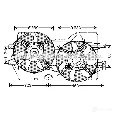 Масляный радиатор двигателя PRASCO cn3309h V4 OSRR 1437648483 изображение 2