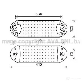 Масляный радиатор двигателя PRASCO 1424652409 CYUJ MJ1 vl3076 4045385199884