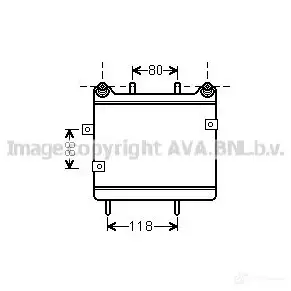 Масляный радиатор двигателя PRASCO ms3533 LQW QM 2595927 4045385170364 изображение 0