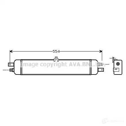 Масляный радиатор двигателя PRASCO B4B0 P 4045385004966 bw3037 2577156