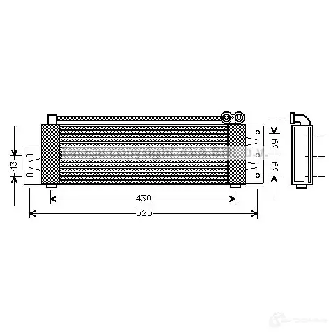 Масляный радиатор двигателя PRASCO rt3207 2603785 EF 3NMG 4045385039647 изображение 0