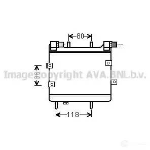 Масляный радиатор двигателя PRASCO ms3534 4045385170371 9BF BHNP 2595928 изображение 0