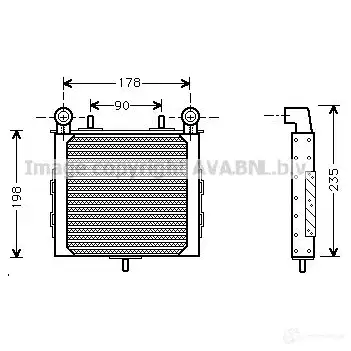 Масляный радиатор двигателя PRASCO 4TOU TLP 4045385039777 rt3225 2603787 изображение 0
