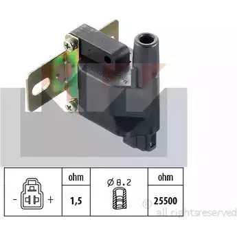 Катушка зажигания KW EPS 1.970.349 3301186 FACET 9.6249 470 349 изображение 0