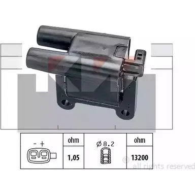 Катушка зажигания KW FACET 9.6480 470 580 3301285 EPS 1.970.580