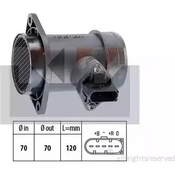 Датчик потока воздуха KW EPS 1.991.192 491 192 3301324 FACET 10.1192 изображение 0