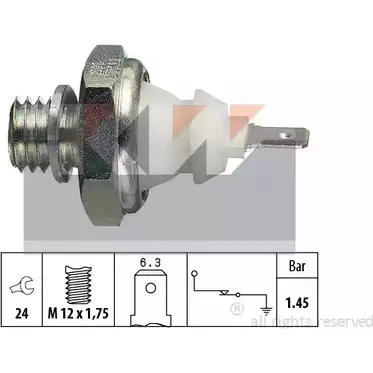 Датчик давления масла, а KW 3302348 500 058 FACET 7.0058 EPS 1.800.058