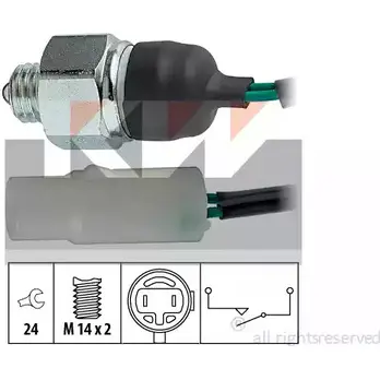 Выключатель, фара заднего хода KW 3304084 560 206 FACET 7.6206 EPS 1.860.206