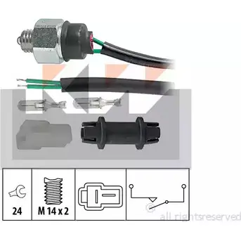 Выключатель, фара заднего хода KW EPS 1.860.225 560 225 3304096 FACET 7.6225 изображение 0