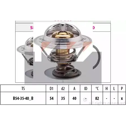 Термостат ож KW 3304640 EPS 1.880.641S 580 641S FACET 7.8641S изображение 0