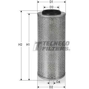 Воздушный фильтр TECNECO FILTERS HDD2U8P SQBQ DB 3306318 AR540-I изображение 0