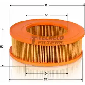 Воздушный фильтр TECNECO FILTERS A0K AGFQ AR637 3306369 RUXIV изображение 0