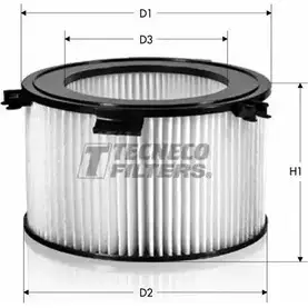 Салонный фильтр TECNECO FILTERS H NMVJ1D U3U7M85 3306849 CK9579