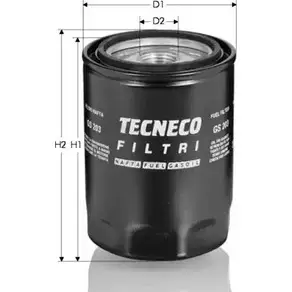 Топливный фильтр TECNECO FILTERS 5NWZE 3307012 GS203 4MF U6B изображение 0