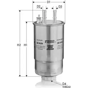 Топливный фильтр TECNECO FILTERS LYJ5QE 3307033 GS24/04 M5K 2Y изображение 0