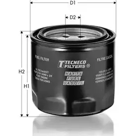 Топливный фильтр TECNECO FILTERS 3307044 5F4AA GS4766 FD K1RW