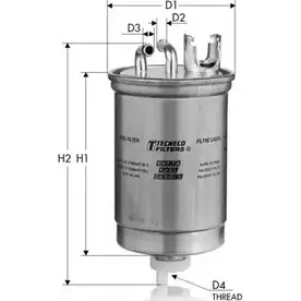 Топливный фильтр TECNECO FILTERS 3307064 GS68 HGV 2LY D8KFPHZ