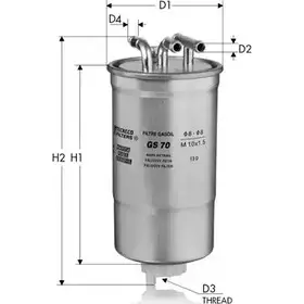 Топливный фильтр TECNECO FILTERS TO9DBH GS70 3307066 5SP1 U