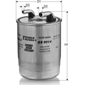 Топливный фильтр TECNECO FILTERS 3307090 QN5WXTA CPG69 1 GS9014