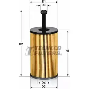 Масляный фильтр TECNECO FILTERS OL0114-E J8G3D7 3307219 9ZC33 4