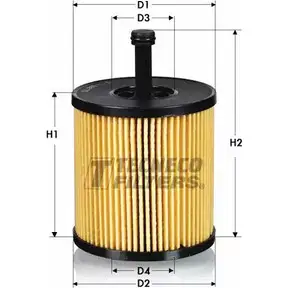 Масляный фильтр TECNECO FILTERS V8V UB T39AE 3307325 OL09813-E