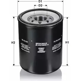 Масляный фильтр TECNECO FILTERS 3307344 BSM2N K1 OL1204-T D34V3G