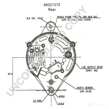 Генератор PRESTOLITE ELECTRIC 66021575 Y85 RD 2815726 5052629010965 изображение 2