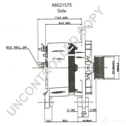 Генератор PRESTOLITE ELECTRIC 66021575 Y85 RD 2815726 5052629010965 изображение 3