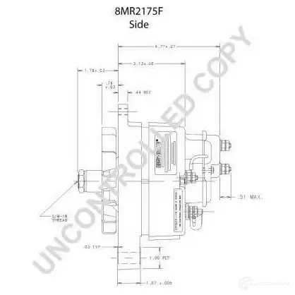 Генератор PRESTOLITE ELECTRIC 8mr2175f PIG32 110-6 99 2816277 изображение 4