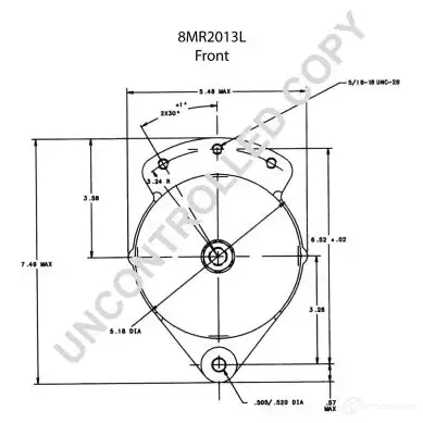 Генератор PRESTOLITE ELECTRIC YWXIKC 2816258 8mr2013l 1 10-487 изображение 2