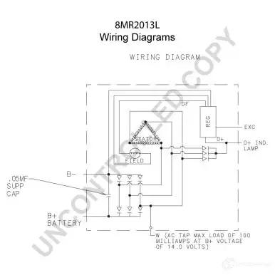 Генератор PRESTOLITE ELECTRIC YWXIKC 2816258 8mr2013l 1 10-487 изображение 8