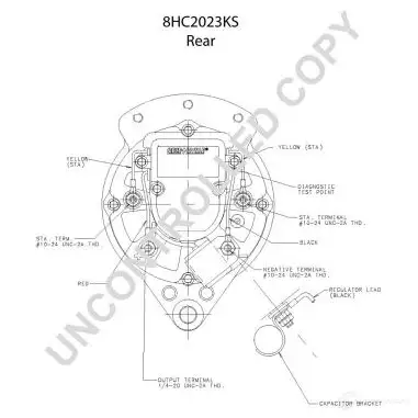 Генератор PRESTOLITE ELECTRIC 8hc2023ks G4N8A 2816229 1 10-284 изображение 3