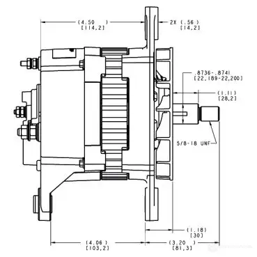 Генератор PRESTOLITE ELECTRIC 5052629091452 2816501 FCN2M 4 mda3946 изображение 3