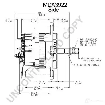 Генератор PRESTOLITE ELECTRIC 2816498 mda3922 110-8 76 YVT13WM изображение 3