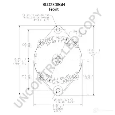 Генератор PRESTOLITE ELECTRIC S HX3KC 2816408 bld2308gh 5052629002892 изображение 2