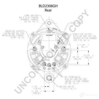 Генератор PRESTOLITE ELECTRIC S HX3KC 2816408 bld2308gh 5052629002892 изображение 3