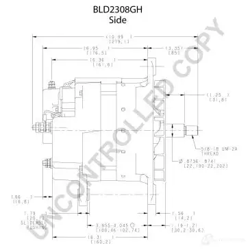 Генератор PRESTOLITE ELECTRIC S HX3KC 2816408 bld2308gh 5052629002892 изображение 4