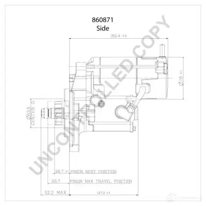 Стартер PRESTOLITE ELECTRIC 2816046 C1WF ZN 5052629087882 860871 изображение 2