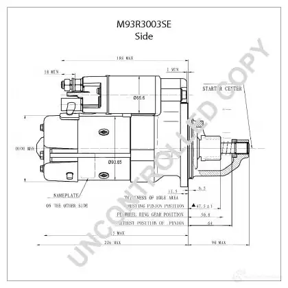 Стартер PRESTOLITE ELECTRIC m93r3003se 5052629086199 W9 LEJV 1423466173 изображение 3