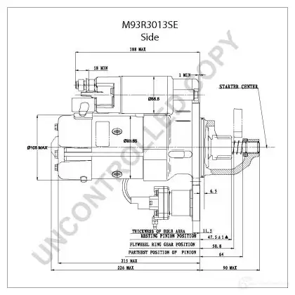 Стартер PRESTOLITE ELECTRIC m93r3013se 5052629015762 1400410024 UGD4 69Z изображение 3