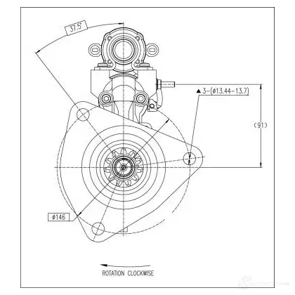 Стартер PRESTOLITE ELECTRIC 5052629091216 2816476 7HEOG 5 m90r3540se изображение 4