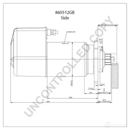 Стартер PRESTOLITE ELECTRIC 5052629002359 860512gb 16P U3 2815934 изображение 1