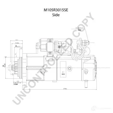 Стартер PRESTOLITE ELECTRIC 1423466098 m105r3015se M 4MFOH 5052629088971 изображение 3
