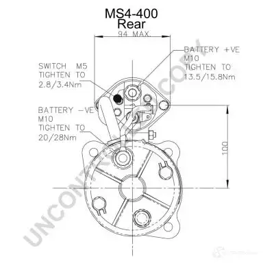 Стартер PRESTOLITE ELECTRIC 2816531 TC7 K8 ms4400 5052629003035 изображение 2