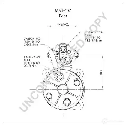 Стартер PRESTOLITE ELECTRIC ISK8 PQ 1423466313 ms4407 5052629016615 изображение 2