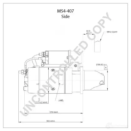 Стартер PRESTOLITE ELECTRIC ISK8 PQ 1423466313 ms4407 5052629016615 изображение 3